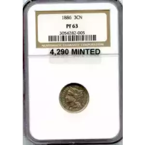 Nickel Three Cent Pieces 1865-1889 (3)