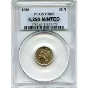 Nickel Three Cent Pieces 1865-1889 (3)