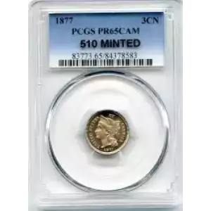 Nickel Three Cent Pieces 1865-1889 (3)