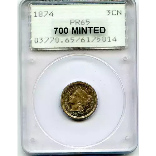 Nickel Three Cent Pieces 1865-1889 (3)