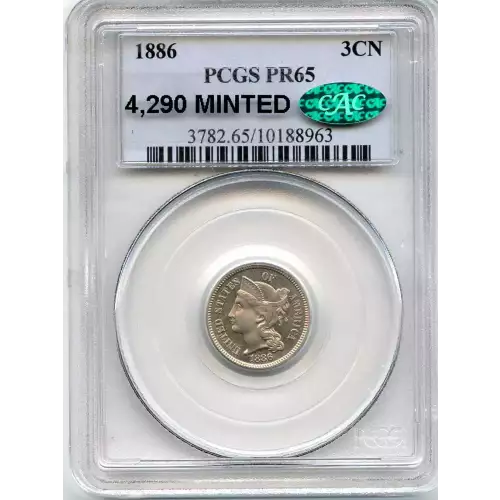 Nickel Three Cent Pieces 1865-1889 (3)