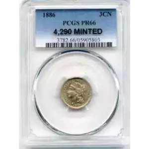 Nickel Three Cent Pieces 1865-1889 (3)