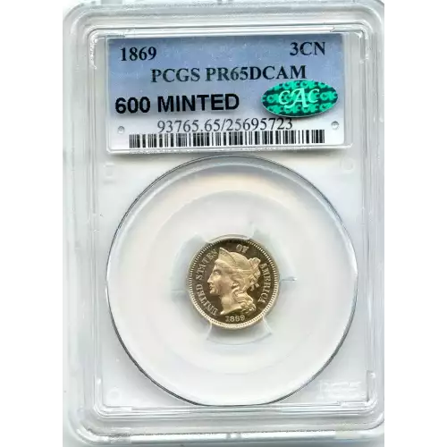 Nickel Three Cent Pieces 1865-1889 (3)