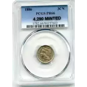 Nickel Three Cent Pieces 1865-1889 (3)