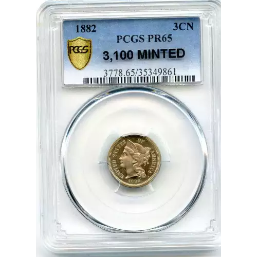 Nickel Three Cent Pieces 1865-1889 (3)