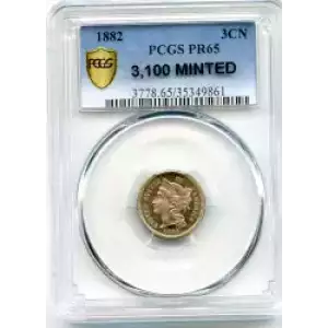 Nickel Three Cent Pieces 1865-1889 (3)