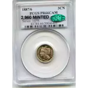 Nickel Three Cent Pieces 1865-1889 (3)