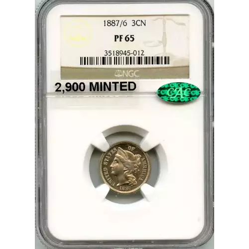 Nickel Three Cent Pieces 1865-1889 (3)