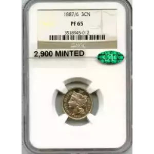 Nickel Three Cent Pieces 1865-1889 (3)