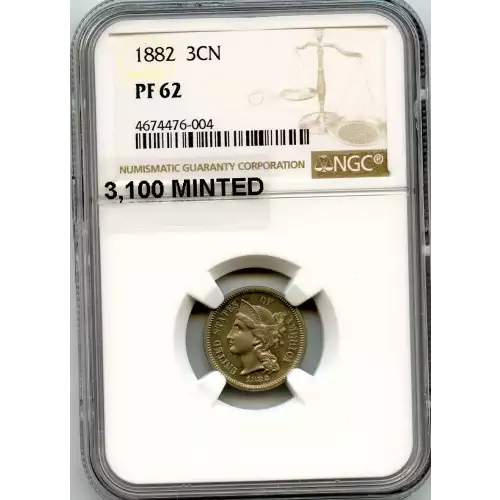 Nickel Three Cent Pieces 1865-1889 (3)