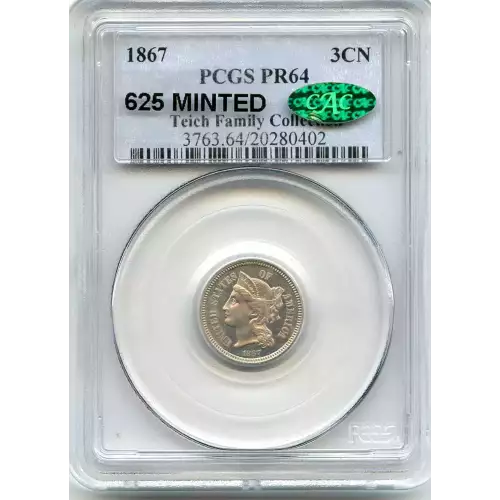 Nickel Three Cent Pieces 1865-1889 (3)