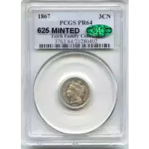 Nickel Three Cent Pieces 1865-1889 (3)