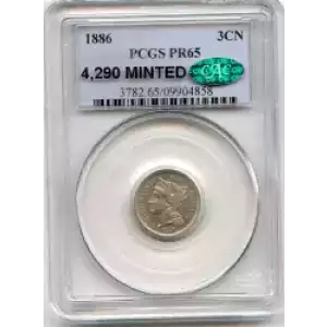 Nickel Three Cent Pieces 1865-1889 (3)