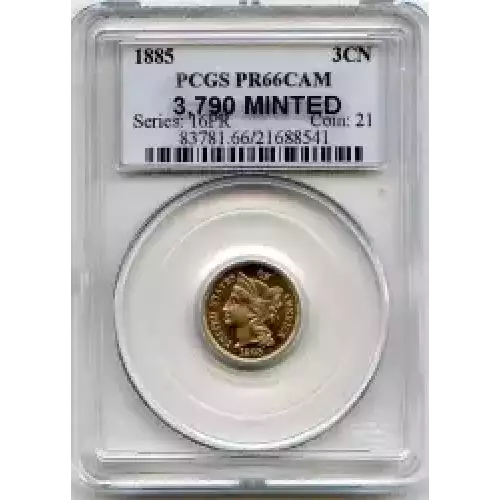 Nickel Three Cent Pieces 1865-1889 (3)