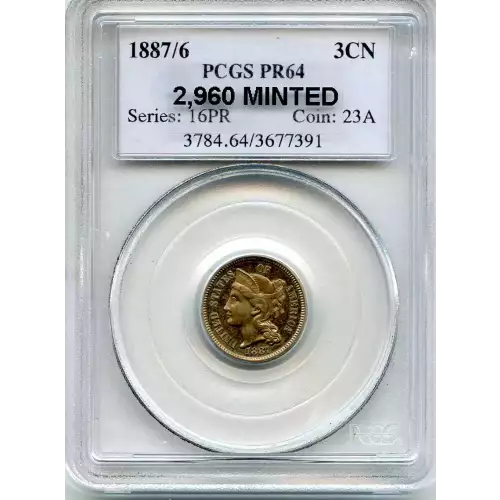 Nickel Three Cent Pieces 1865-1889 (3)