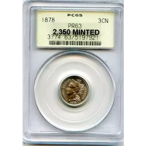 Nickel Three Cent Pieces 1865-1889 (3)