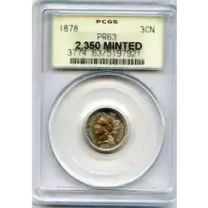 Nickel Three Cent Pieces 1865-1889 (3)