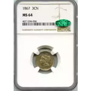 Nickel Three Cent Pieces 1865-1889 (3)