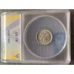 Nickel Three Cent Pieces 1865-1889 (3)