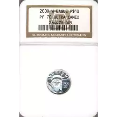 Platinum Bullion-Platinum Eagles--$10 Platinum Eagle 1/10 oz -Platinum- 10 Dollar (3)