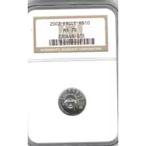 Platinum Bullion-Platinum Eagles--$10 Platinum Eagle 1/10 oz -Platinum- 10 Dollar (3)