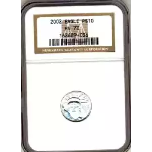 Platinum Bullion-Platinum Eagles--$10 Platinum Eagle 1/10 oz -Platinum- 10 Dollar (3)