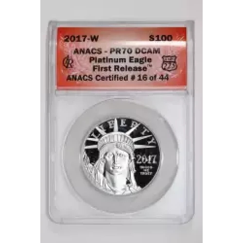 Platinum Bullion-Platinum Eagles--$100 Platinum Eagle 1 oz -Platinum- 100 Dollar