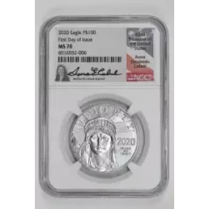 Platinum Bullion-Platinum Eagles--$100 Platinum Eagle 1 oz -Platinum- 100 Dollar