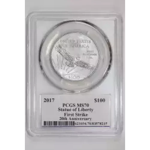 Platinum Bullion-Platinum Eagles--$100 Platinum Eagle 1 oz -Platinum- 100 Dollar