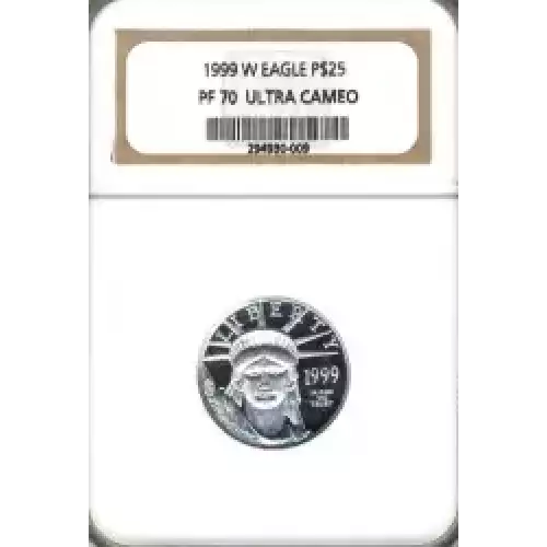 Platinum Bullion-Platinum Eagles--$25 Platinum Eagle 1/4 oz -Platinum- 25 Dollar (3)