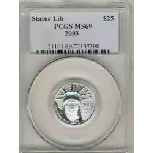 Platinum Bullion-Platinum Eagles--$25 Platinum Eagle 1/4 oz -Platinum- 25 Dollar (3)