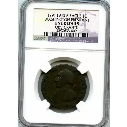 Post Colonial Issues -Washington Portrait Pieces-Copper Cent (3)