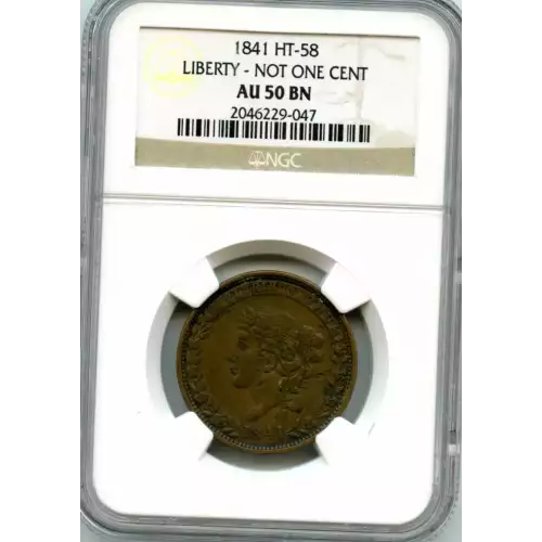 Private Tokens -Hard Times Tokens (1832-1844)-Not One Cent Copper (3)