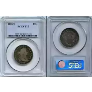 Quarter Dollars---Draped Bust (3)