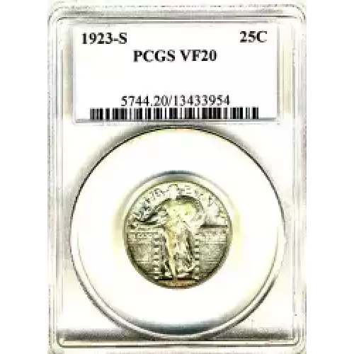 Quarter Dollars---Standing Liberty (3)