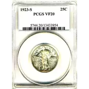 Quarter Dollars---Standing Liberty (3)