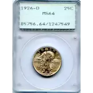 Quarter Dollars---Standing Liberty (3)