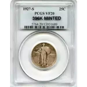 Quarter Dollars---Standing Liberty (3)