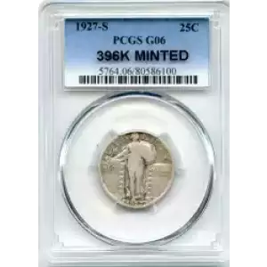 Quarter Dollars---Standing Liberty (3)