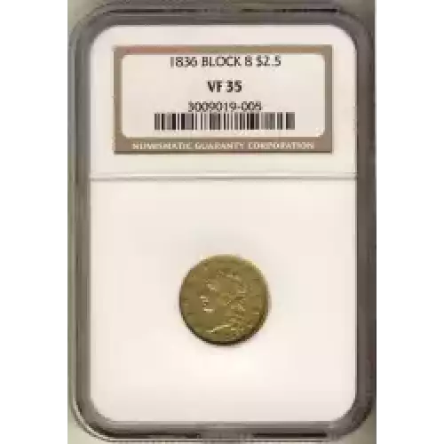 Quarter Eagles---Classic Head, 1834-1839 -Gold- 2.5 Dollar (3)