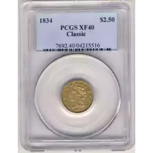 Quarter Eagles---Classic Head, 1834-1839 -Gold- 2.5 Dollar (3)