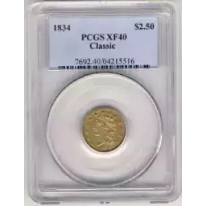 Quarter Eagles---Classic Head, 1834-1839 -Gold- 2.5 Dollar (3)