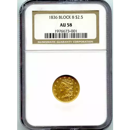 Quarter Eagles---Classic Head, 1834-1839 -Gold- 2.5 Dollar (3)