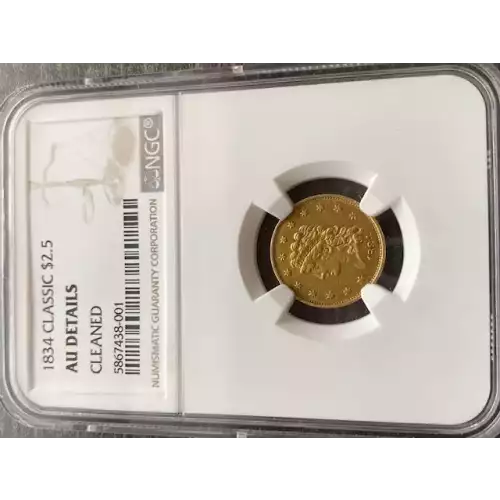 Quarter Eagles---Classic Head, 1834-1839 -Gold- 2.5 Dollar (3)