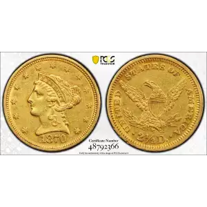 Quarter Eagles---Liberty Head 1840-1907 -Gold- 2.5 Dollar (2)