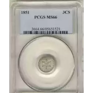 Silver Three Cent Pieces Trimes-1851-1873 (3)