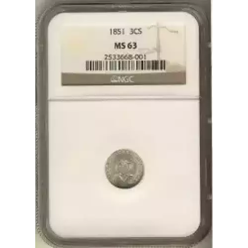 Silver Three Cent Pieces Trimes-1851-1873 (3)