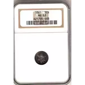 Silver Three Cent Pieces Trimes-1851-1873 (3)