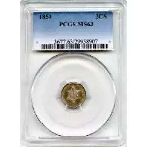 Silver Three Cent Pieces Trimes-1851-1873 (3)