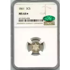 Silver Three Cent Pieces Trimes-1851-1873 (3)